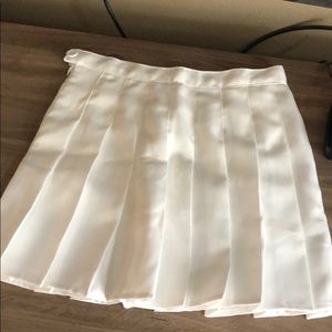 White tennis skirt